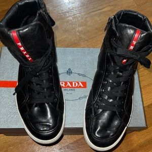 Prada Hi Top Sneakers